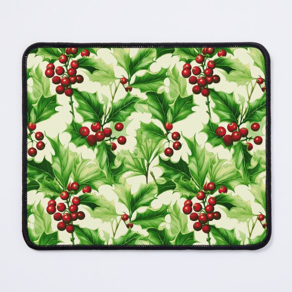 Item preview, Christmas Holly Leaves With Red Berries Xmas Pattern designed and sold by DEC02.
