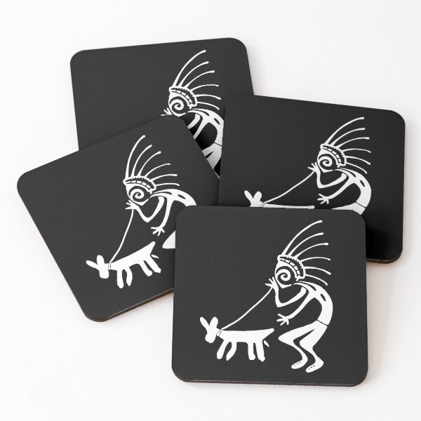 Item preview, Kokopelli doggy white designed and sold by nogamax.