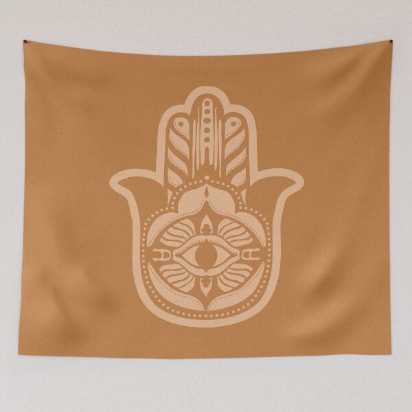 Item preview, Hamsa Lava - Rust + Melon designed and sold by Irene Estelle.