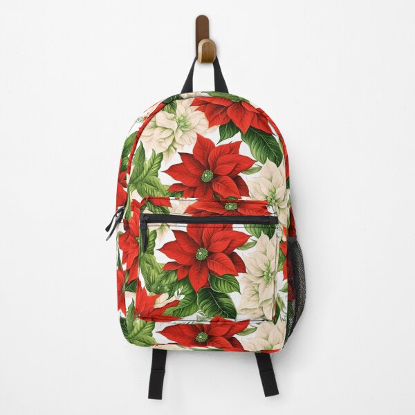 Item preview, Christmas Red And White Poinsettia Flowers Vintage Pattern designed and sold by DEC02.
