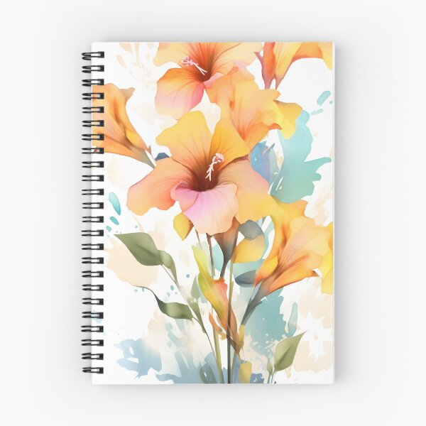 Item preview, Trumpet Floral Flower Watercolor designed and sold by Bomba Visual.