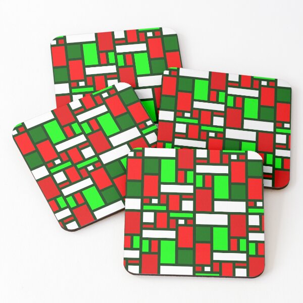 Item preview, mondrian christmas modern art abstract designed and sold by Gossip Rag.