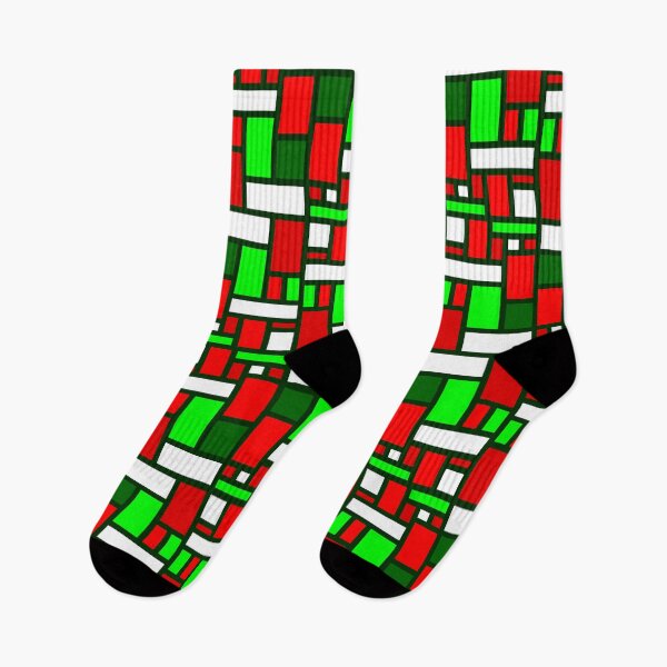 Item preview, mondrian christmas modern art abstract designed and sold by Gossip Rag.
