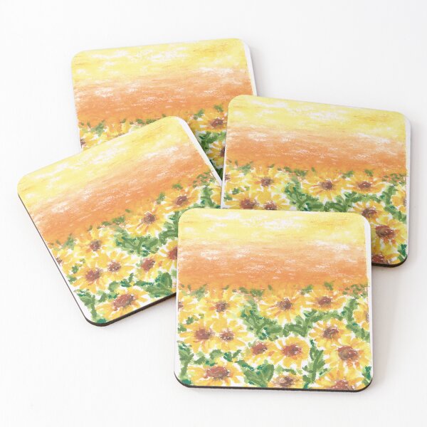 Item preview, Sunflowers and sunset sky designed and sold by CRaYonPaiNT.