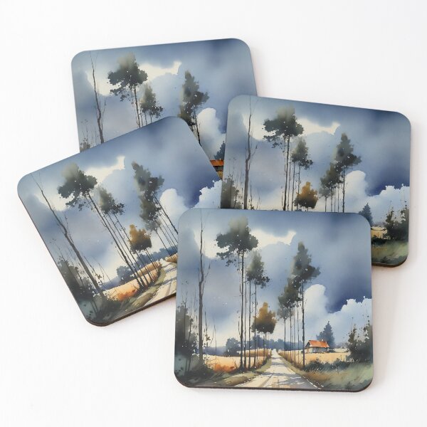 Item preview, The Avenue at Middelharnis inspired by Meindert Hobbema, watercolor, impressionism designed and sold by boyangyang.