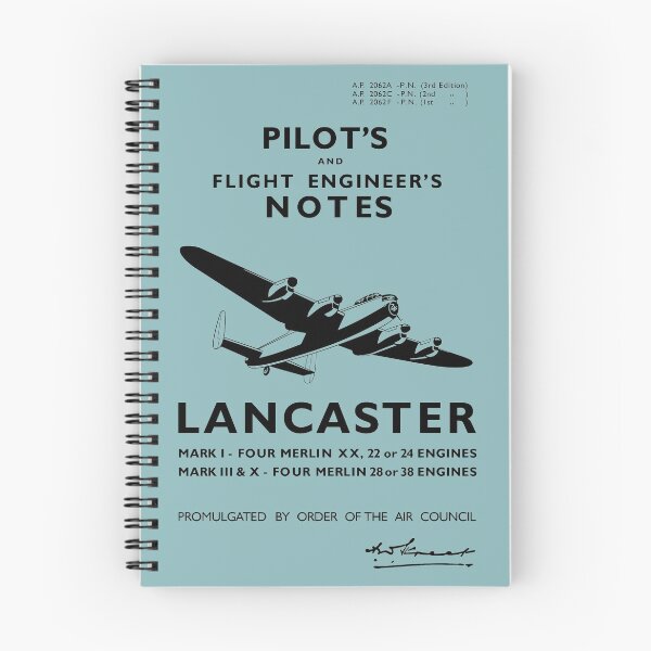 Item preview, Avro Lancaster Pilot and Engineer's Notes designed and sold by AeroRelics.