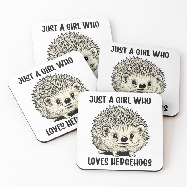 Item preview, Just A Girl Who Loves Hedgehogs Cute Hedgehog Graphic   designed and sold by Bad Kitty Designz.