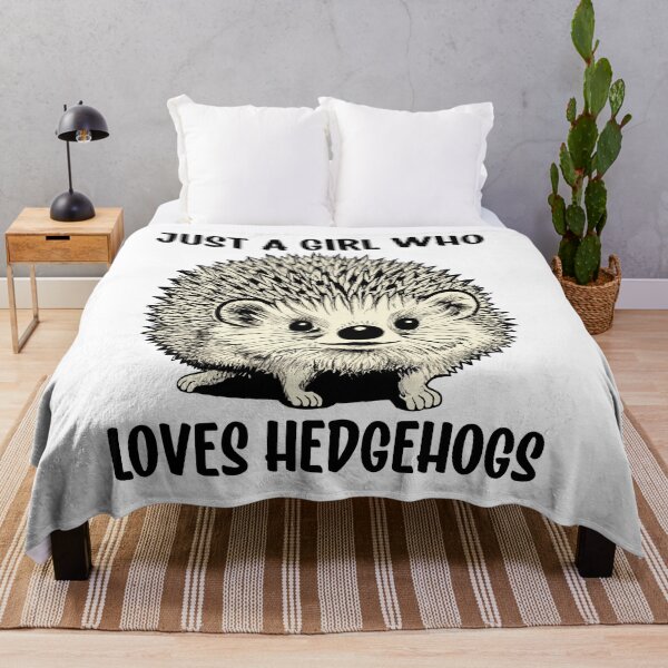 Item preview, Just A Girl Who Loves Hedgehogs Cute Hedgehog Graphic   designed and sold by Bad Kitty Designz.