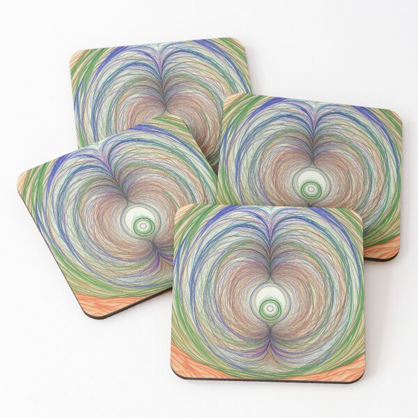 Item preview, multicolored stripes circular waves modern art street wear designed and sold by Carlos Gudino.