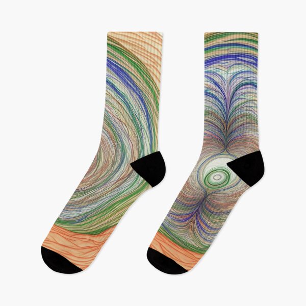 Item preview, multicolored stripes circular waves modern art street wear designed and sold by Carlos Gudino.