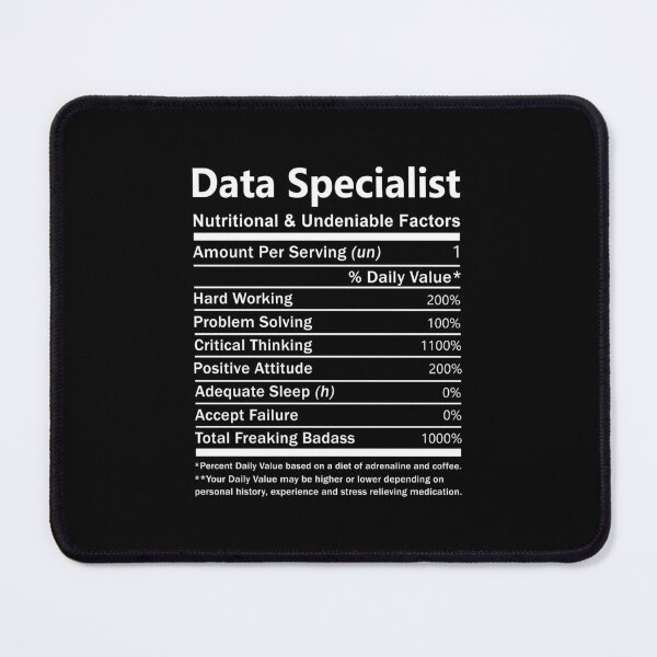 Item preview, Data Specialist - Nutritional And Undeniable Factors designed and sold by alphatinost.