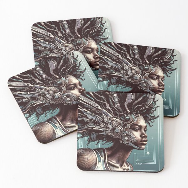 Item preview, Ebony Inspired Art - Intricate Circuitry Hair designed and sold by MyEbonyYou.