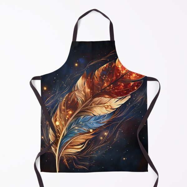 Item preview, Colorful cosmic feather art print designed and sold by dcrc.