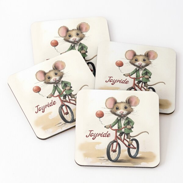 Item preview, Whimsical Wheels - Watercolor Mouse Adventure designed and sold by inkArtistryfine.