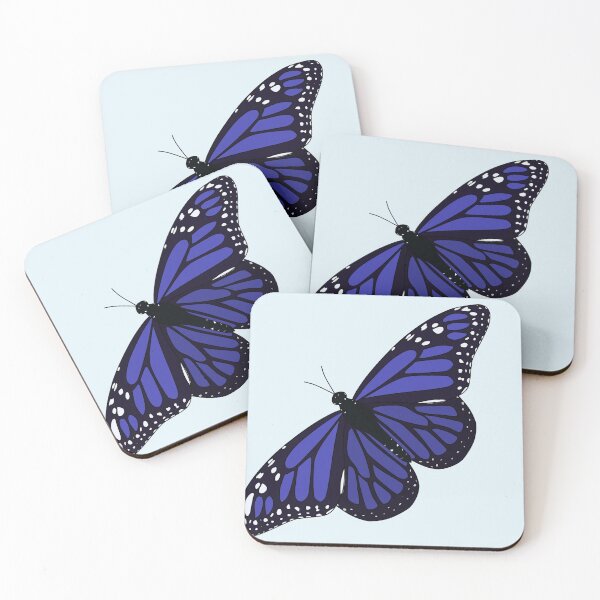 Item preview, Muted Indigo Butterfly designed and sold by Cutsiecottage.