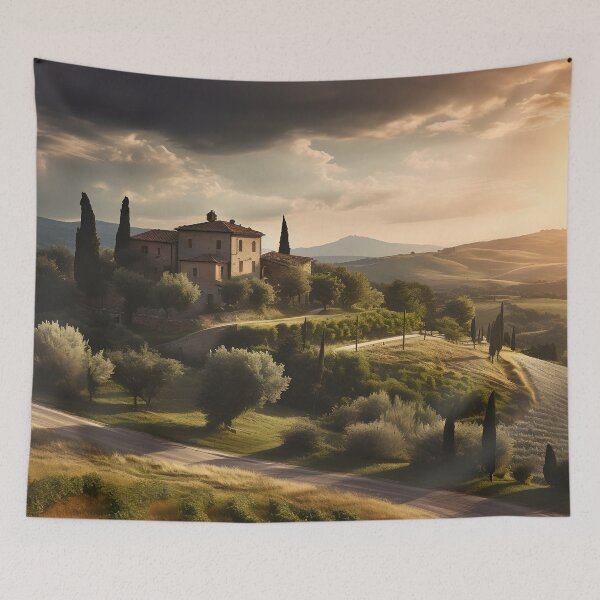 Item preview, Beautiful tuscan landscape print designed and sold by dcrc.