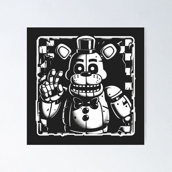 FNAF Freddy T-shirt design 1 Poster