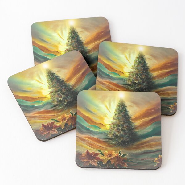 Item preview, Christmas Tree- Rainbow Enlightenment Sunset paradise multicolored designed and sold by Modern-Tropical.
