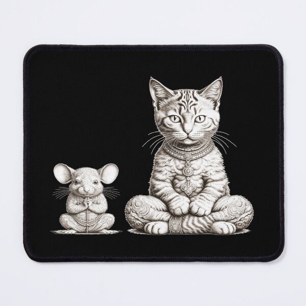 Item preview, Namaste. OM. Peace. Cat And Mouse designed and sold by ArmonyforSouls.