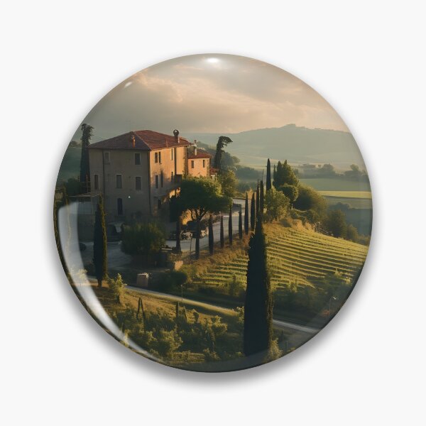 Item preview, beautiful tuscan landscape print designed and sold by dcrc.