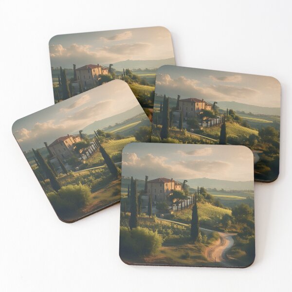 Item preview, beautiful tuscan landscape print designed and sold by dcrc.