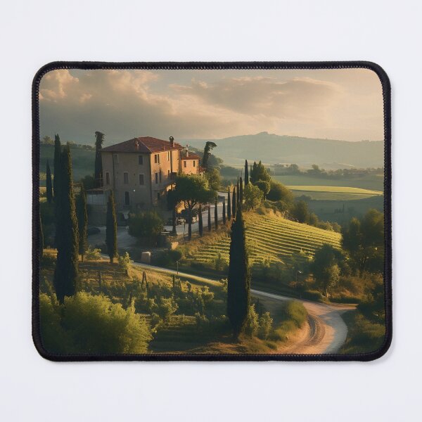 Item preview, beautiful tuscan landscape print designed and sold by dcrc.