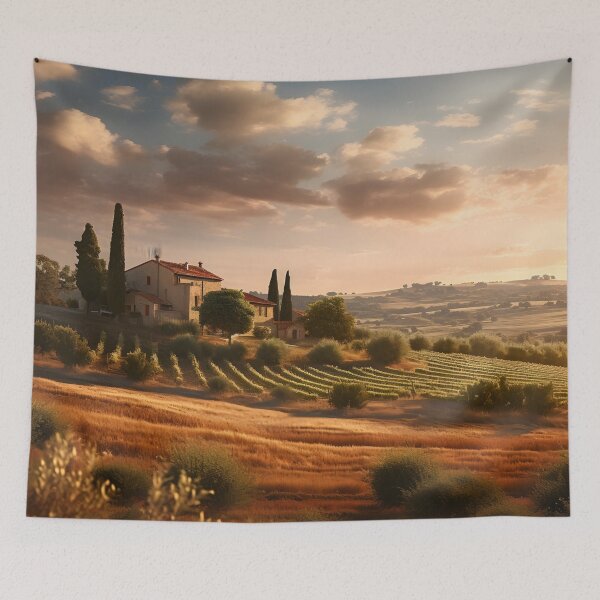 Item preview, Beautiful tuscan landscape print designed and sold by dcrc.