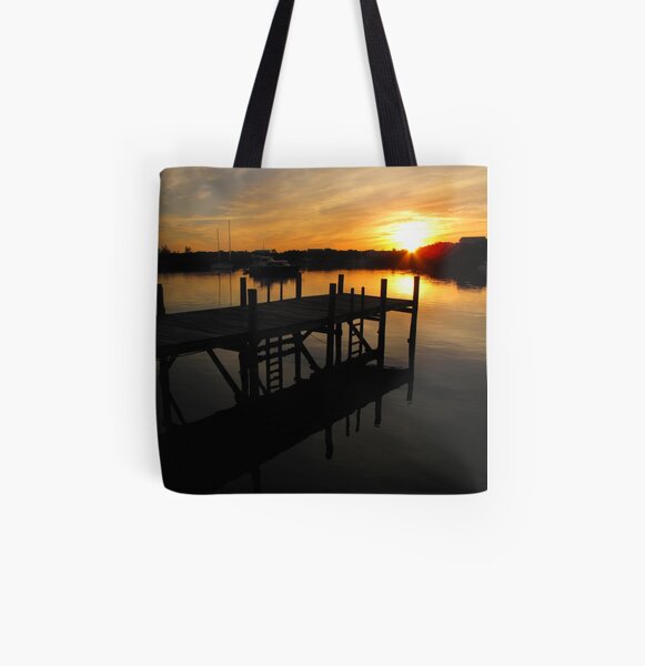 Black Sound Sunrise All Over Print Tote Bag