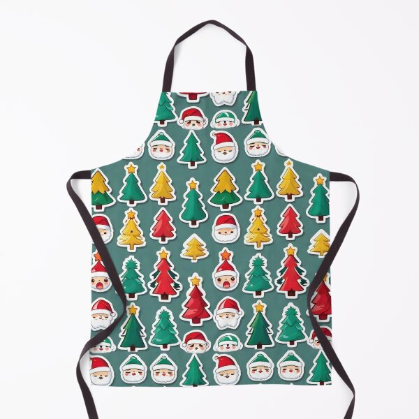 Item preview, Cute Santa And Christmas Tree Stickers designed and sold by PlanetMarker.