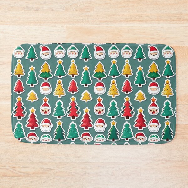 Item preview, Cute Santa And Christmas Tree Stickers designed and sold by PlanetMarker.