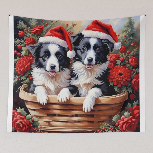 Item preview, Puppies Wearing Santa Hat designed and sold by alim0355.