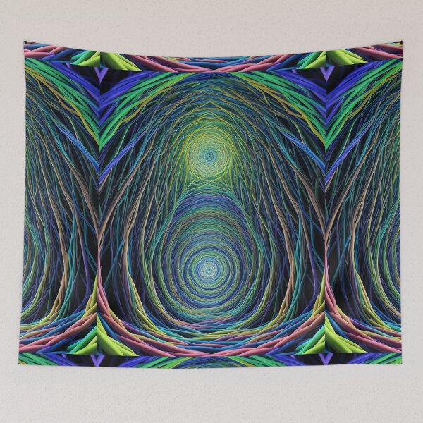 Item preview, Multicolored lines painting modern art composition designed and sold by Carlos Gudino.