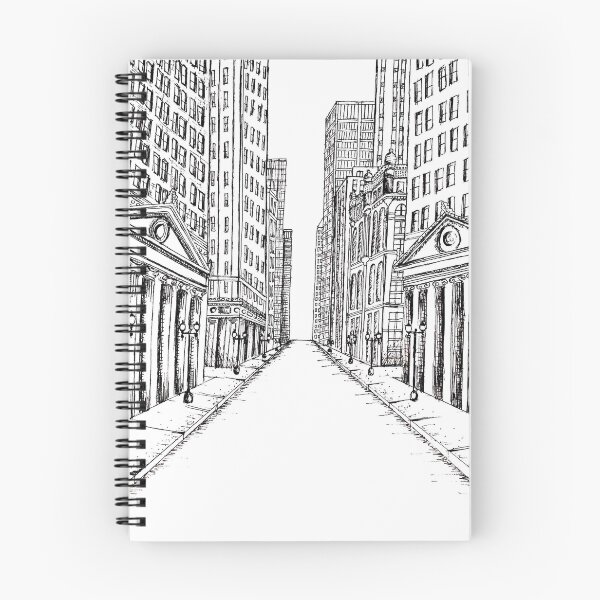 Item preview, Financial District Ink Drawing designed and sold by Color Chicago.