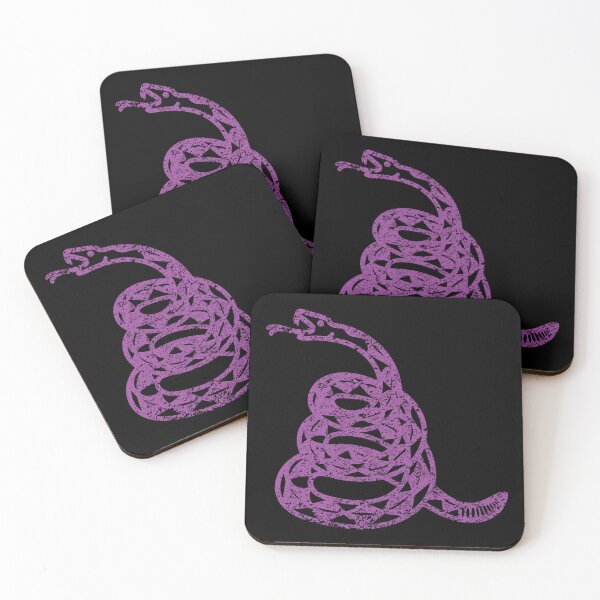 Item preview, Dont Tread on Me Gen Z Gadsden Snake Flag 80's Purple version designed and sold by pelagio.