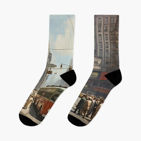 Item preview, 1940s vintage photo of new york city print designed and sold by dcrc.