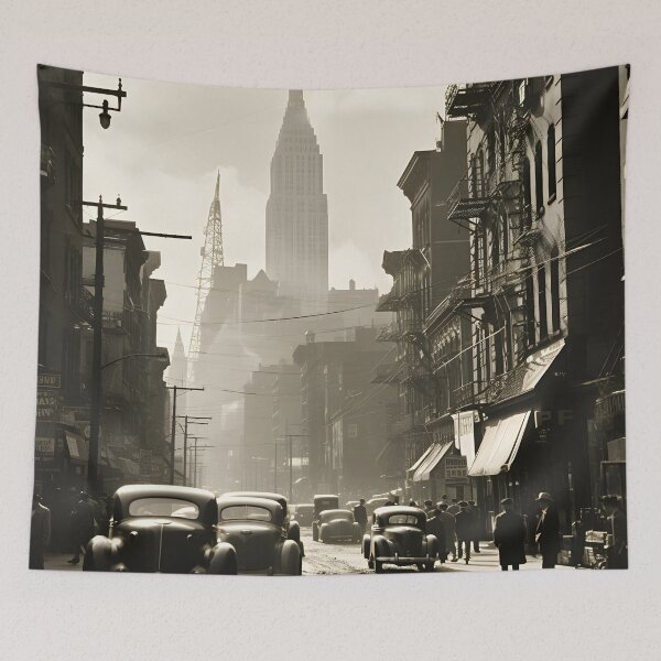 Item preview, 1940s vintage photo of new york city print designed and sold by dcrc.