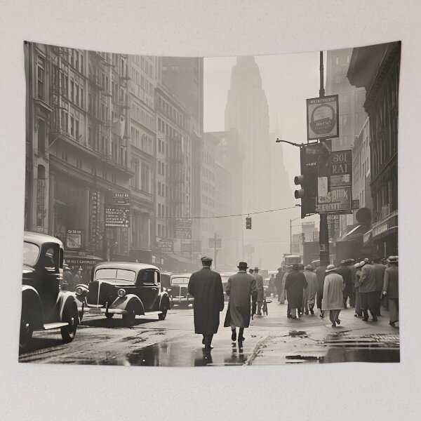 Item preview, 1940s vintage photo of new york city print designed and sold by dcrc.