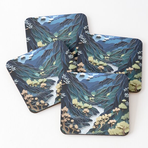 Item preview, Painting in the style of in the style of layered cut paper diorama designed and sold by UmagineArts.