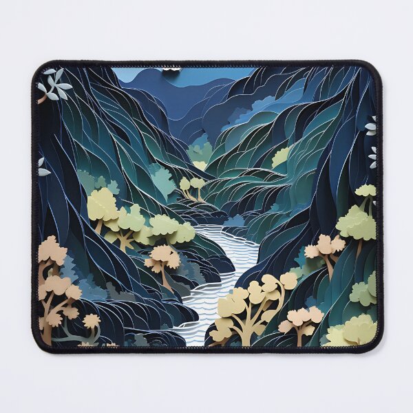 Item preview, Painting in the style of in the style of layered cut paper diorama designed and sold by UmagineArts.