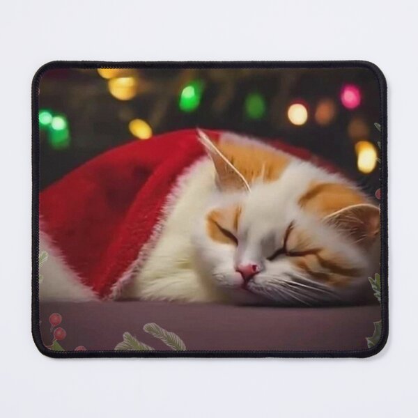 Item preview, Sleeping Christmas Cat designed and sold by Shauntoleary.