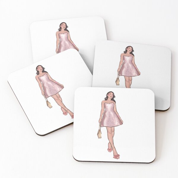 Item preview, Ashley Liao in pink dress designed and sold by planetjellyfish.