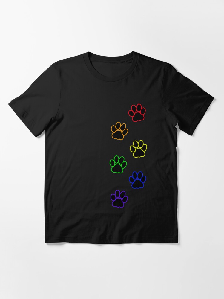 "Rainbow Cat paws " Tshirt for Sale by Adezu Redbubble cat tshirts rainbow tshirts