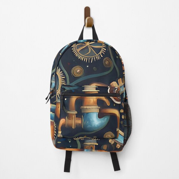 Item preview, Futuristic steampunk gears pattern designed and sold by EasyPrints337.