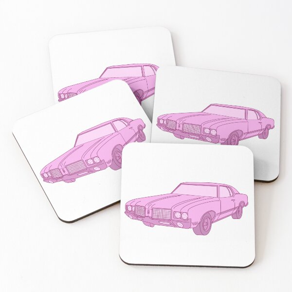 Item preview, 1972 oldsmobile cutlass - rose garden pink designed and sold by rosecolashop.