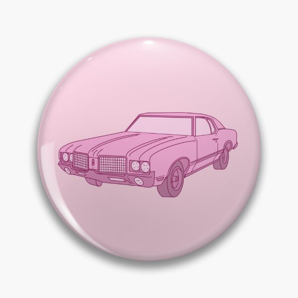 Item preview, 1972 oldsmobile cutlass - flamingo pink designed and sold by rosecolashop.