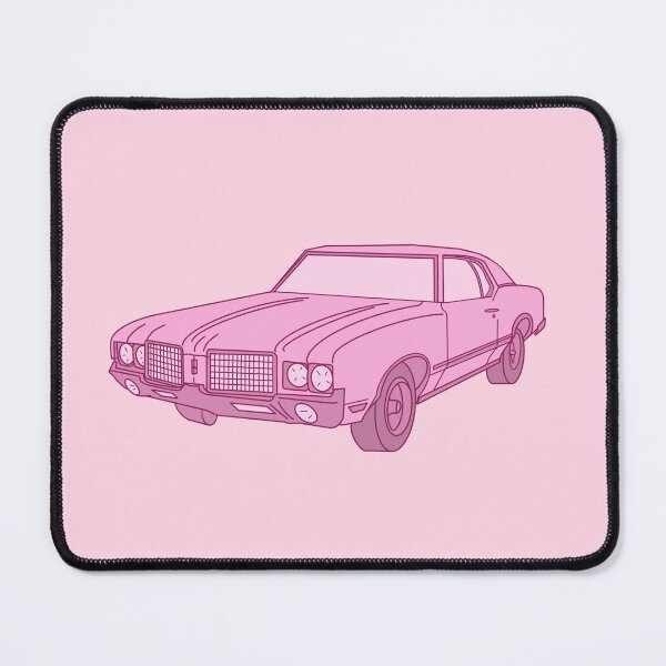 Item preview, 1972 oldsmobile cutlass - flamingo pink designed and sold by rosecolashop.