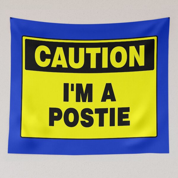 Item preview, Caution I'm A Postie Yellow Sign designed and sold by AASparksDesigns.