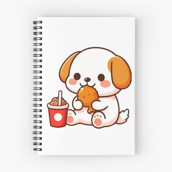 Item preview, Dog eating fried chicken designed and sold by Kenji11.