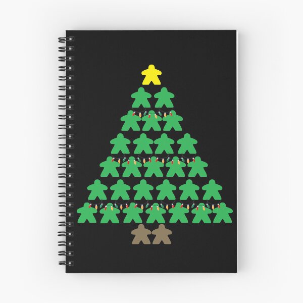 Item preview, Christmas Tree Meeples with Lights Tabletop Black Background designed and sold by JEL-Designs.