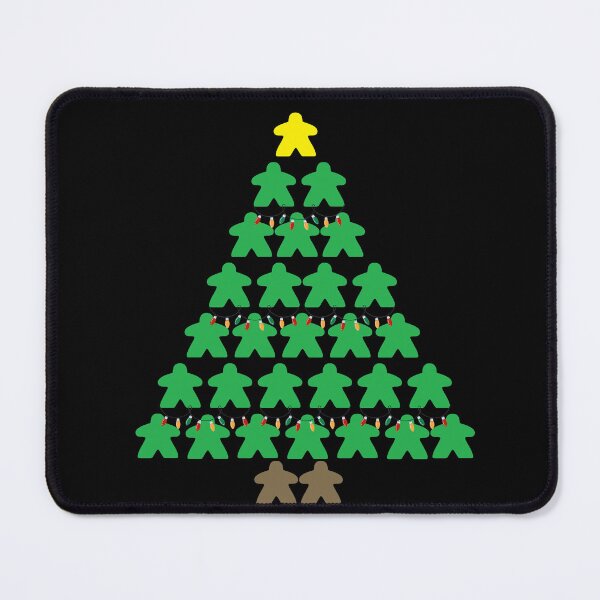 Item preview, Christmas Tree Meeples with Lights Tabletop Black Background designed and sold by JEL-Designs.